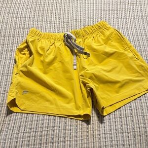 Fabletics Men's Bright Yellow “the one short” 5”